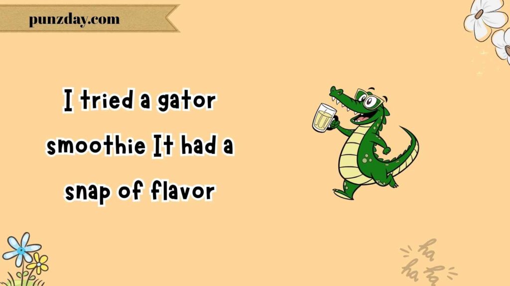  Food & Snack Alligator Puns