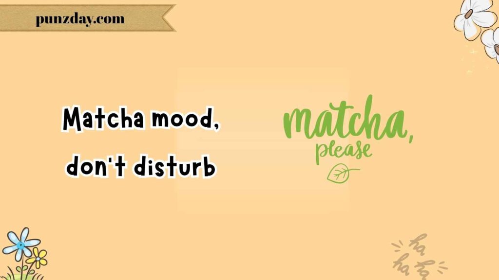 Matcha Instagram Captions