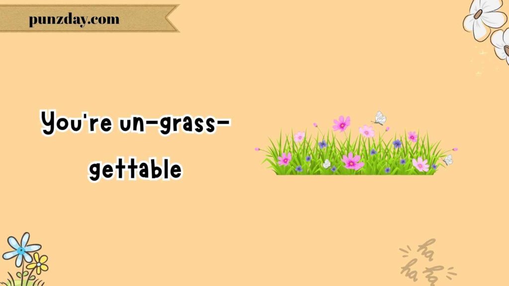 Garden Party Grass Puns