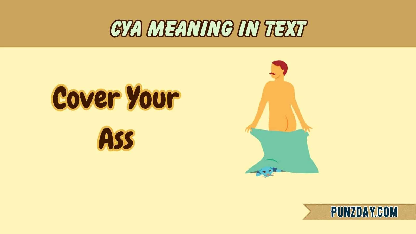 cya meaning in text