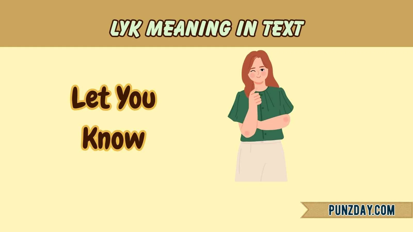 lyk meaning in text
