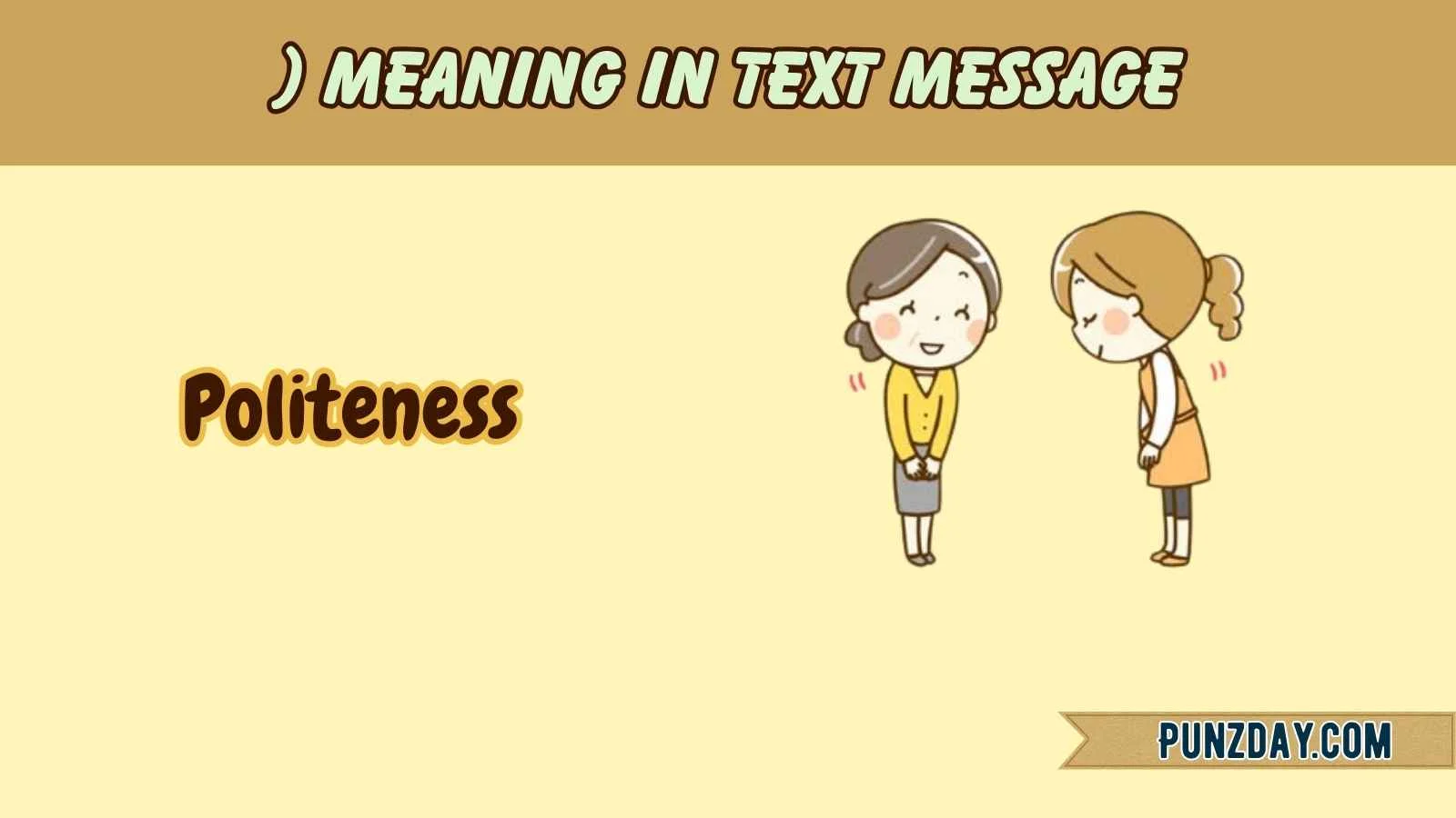 ) Meaning in Text Message