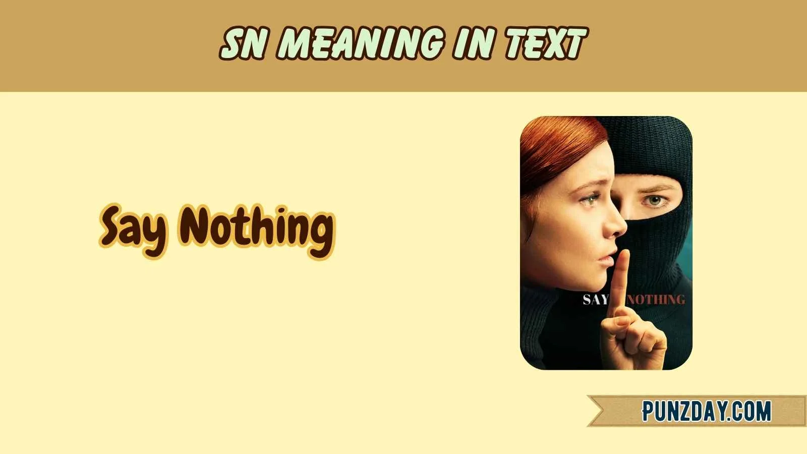 SN Meaning in Text