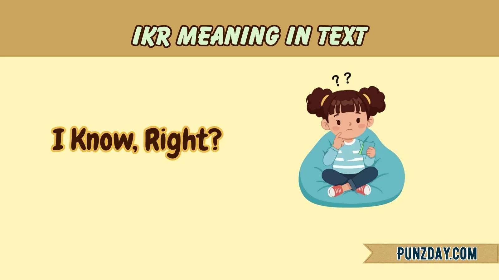 ikr meaning in text