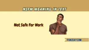 nsfw meaning in text