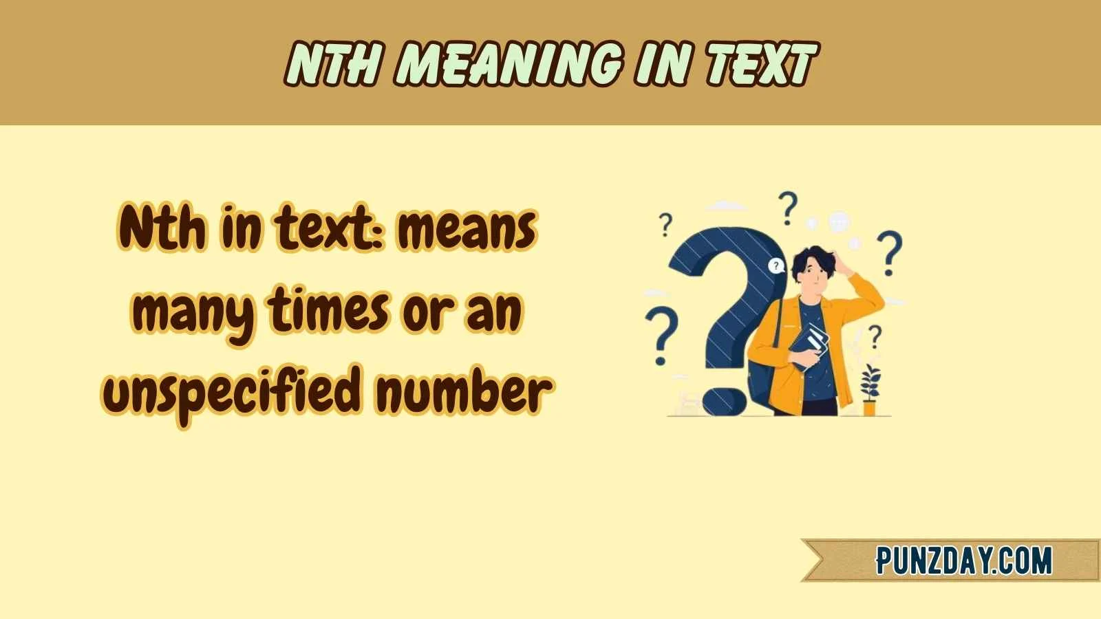 nth meaning in text