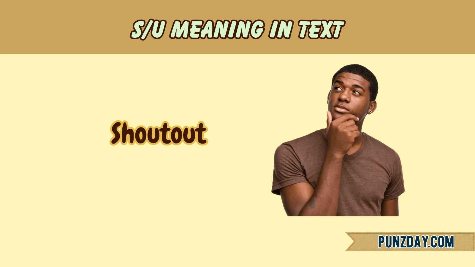 s/u meaning in text