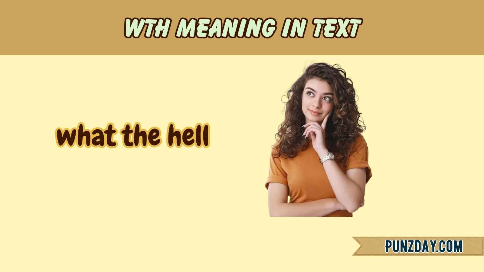wth meaning in text