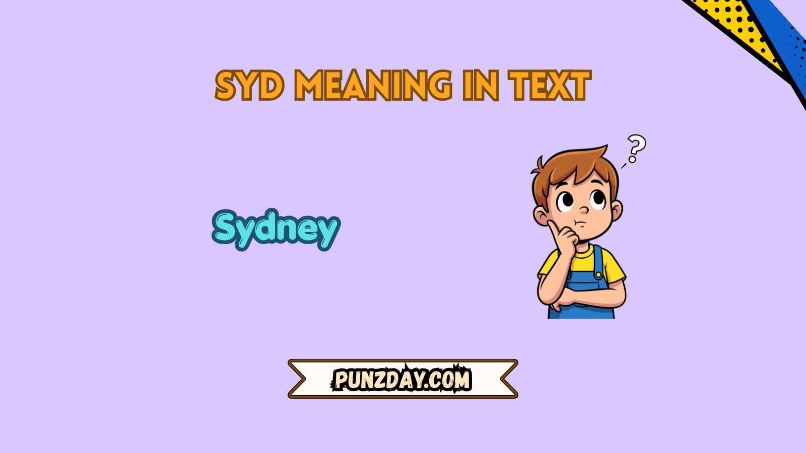 syd meaning in text